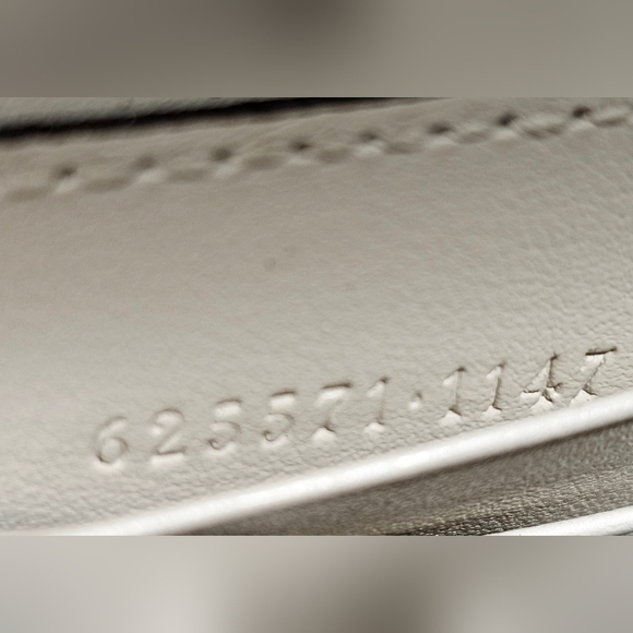 GUCCI Like new Flap Crossbody Bag GG Embossed Perforated Leather Mini - Picture 13 of 16